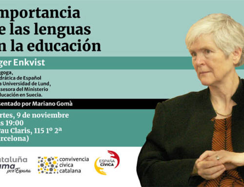 La importancia de las lenguas en la educación conferencia de Inger Enkvist en Cataluña Suma por España